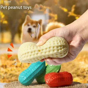 Peanut-Shaped Dog Chew Toy