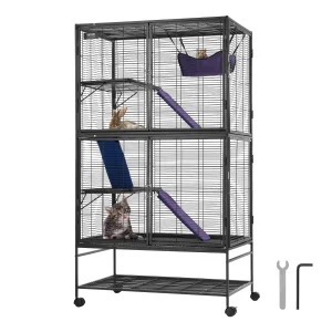 64.6" Rolling Metal Ferret Cage Large