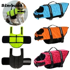 Dog Life Jacket Reflective Adjustable Large Dogs