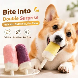 Chicken Wrapped Collagen Dog Chews - Ice Cream